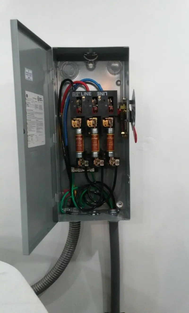 Three-phase disconnect switch installed for Electrical Wiring & Rewiring in Swansboro